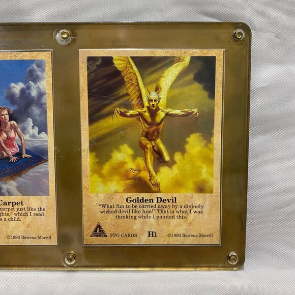 1993 Rowena Morrill 3 Card Limited Edition Halo Set In Plastic Hard Display - Picture 6 of 11
